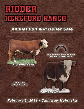 Annual Bull and Heifer Sale - Hereford America