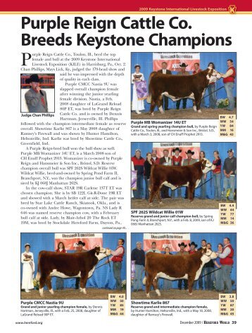 Purple Reign Cattle Co. Breeds Keystone Champions