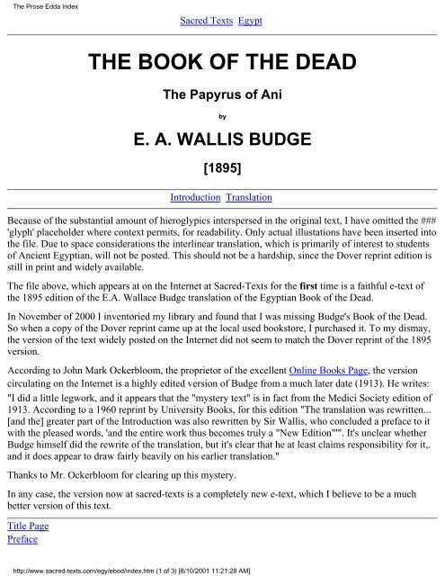 the Book of the Dead ( PDF )