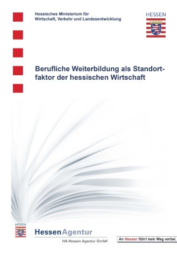 Berufliche Weiterbildung als Standortfaktor der hessischen Wirtschaft