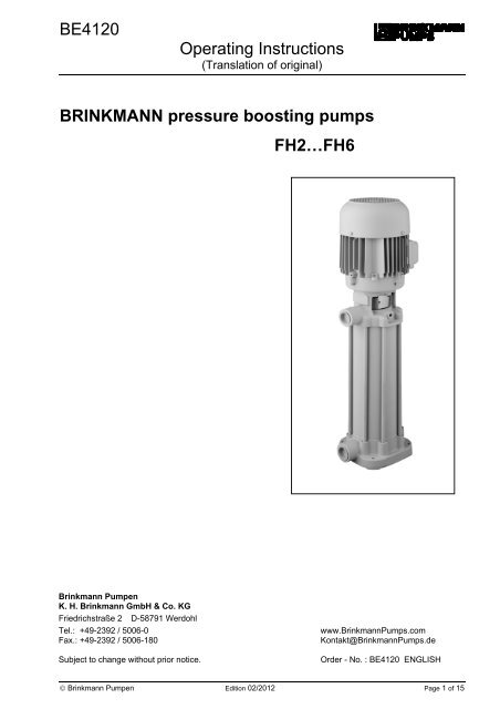 FH6 - Brinkmann Pumps