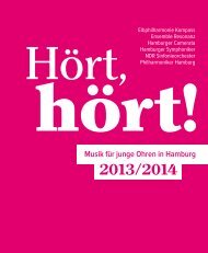 Musik für junge Ohren in Hamburg - Hamburger Camerata