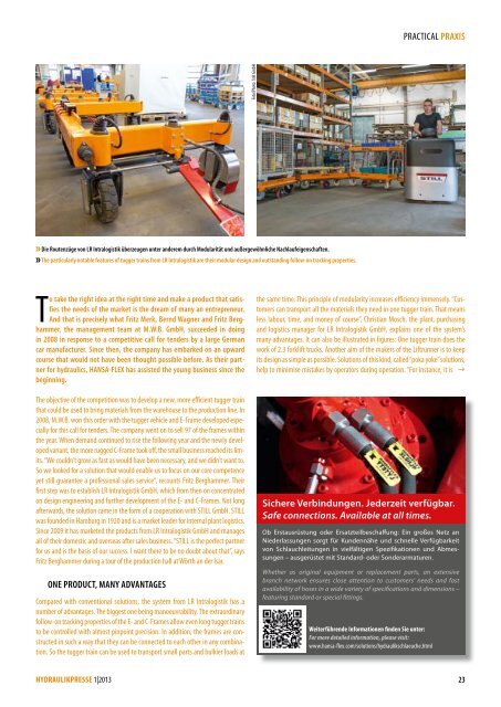 HYDRAULIKPRESSE 1/2013 – PDF einseitig - Hansa Flex