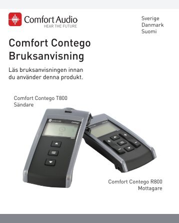 Comfort Contego Bruksanvisning - Headsetshoppen