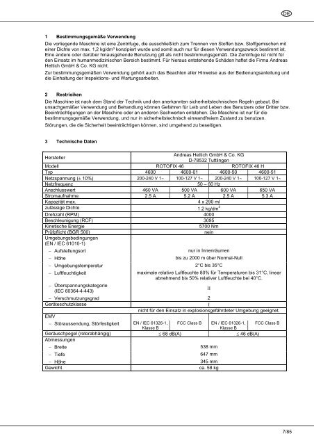 ROTOFIX 46 ROTOFIX 46 H - Hettich