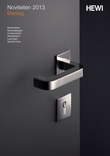 Noviteiten 2013 Beslag - HEWI