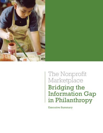 Bridging the Information Gap in Philanthropy - The Nonprofit ...