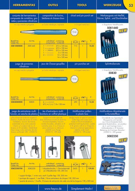 HEYTEC Tools 2010 [13.682 KB] - Heyco