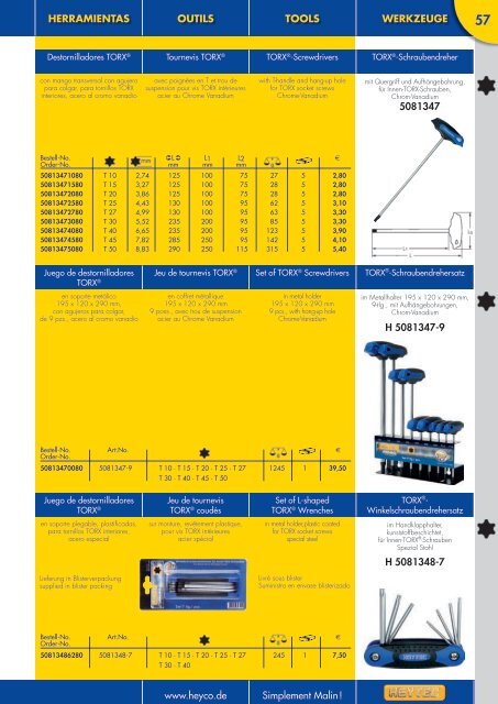 HEYTEC Tools 2010 [13.682 KB] - Heyco