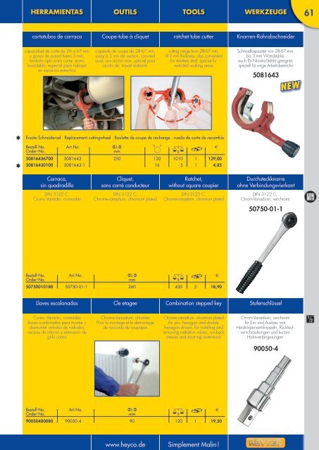 HEYTEC Tools 2010 [13.682 KB] - Heyco