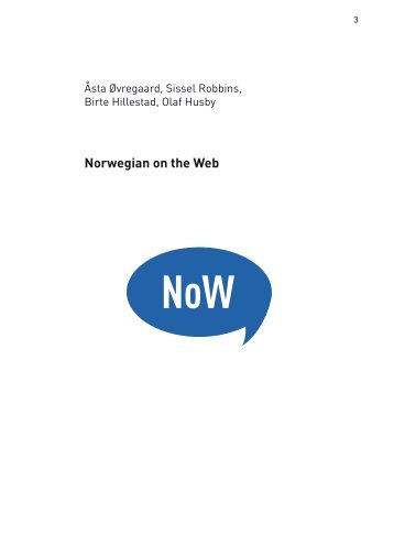Norwegian on the Web - NTNU
