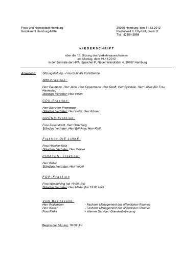 Niederschrift Vorlage 2012 - VerkA.pdf - Hamburg-Mitte-Dokumente