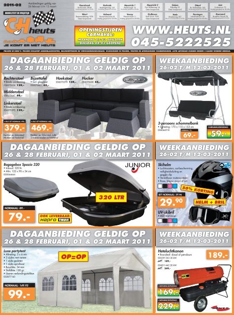 dagaanbieding geldig op 26 &amp; 28 februari, 01 &amp; 02 maart ... - Heuts