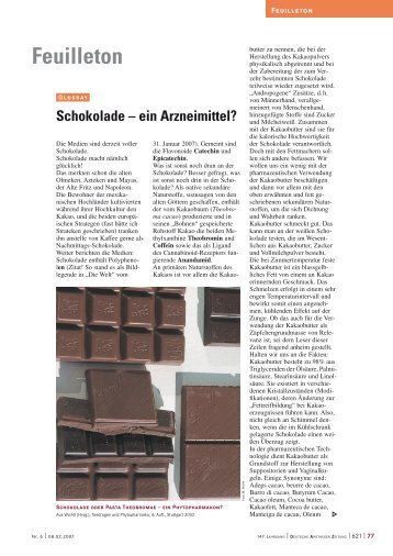 Schokolade - ein Arzneimittel? - H-roth-kunst.com