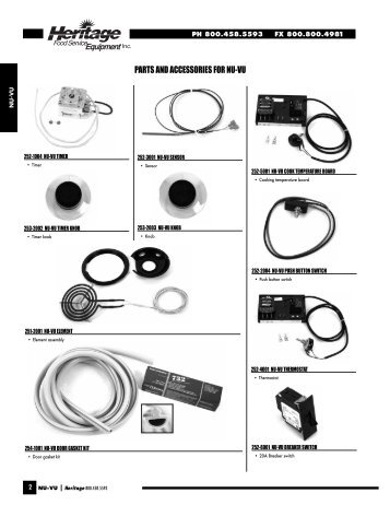NU-VU - Heritage Food Service Equipment, Inc.