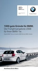 1000 gute Gründe für BMW. Die ... - BMW Niederlassung Hannover