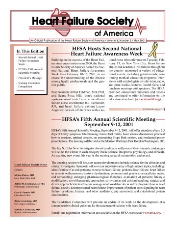 HFSA Hosts Second National Heart Failure Awareness Week