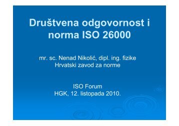 DruÅ¡tvena odgovornost i norma ISO 26000