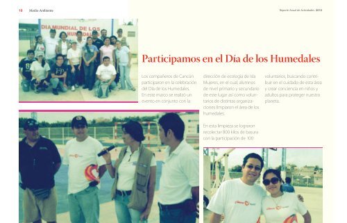 Reporte de Actividades 2012 - Grupo Caliente