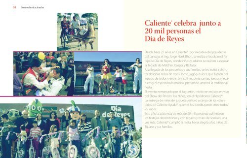 Reporte de Actividades 2012 - Grupo Caliente