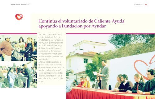 Reporte de Actividades 2012 - Grupo Caliente