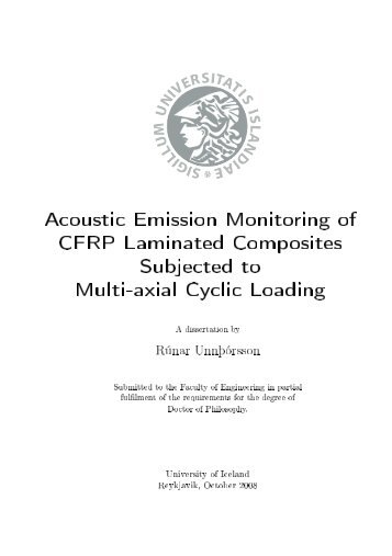 Acoustic Emission Monitoring of CFRP Laminated Composites ...