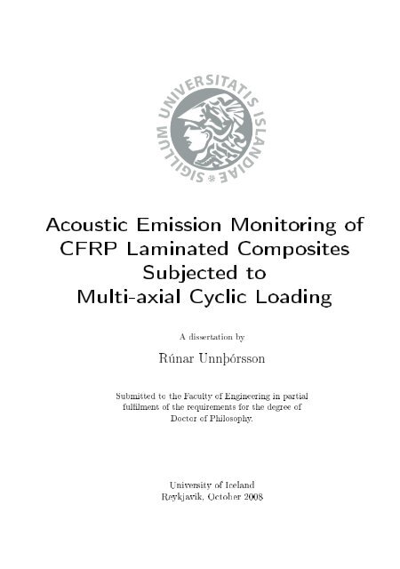 Acoustic Emission Monitoring of CFRP Laminated Composites ...