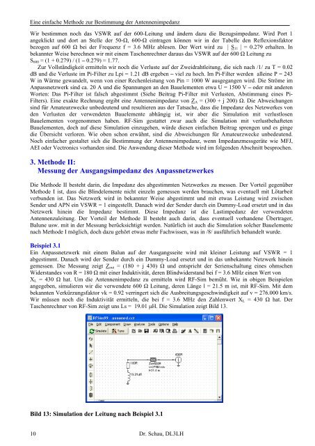 Bestimmung der Antennenimpedanz - HAM-On-Air