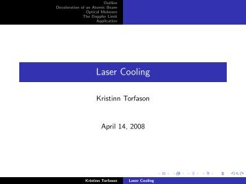 Laser Cooling