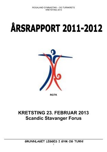 2012 Årsrapport.pdf - Norges gymnastikk og turnforbund