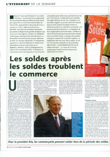 le Journal du Textile du 24 février 2009