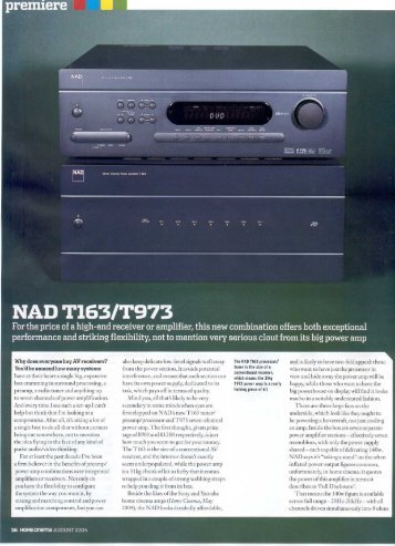 NAD T163/T973 - Hi-Fi Klubben