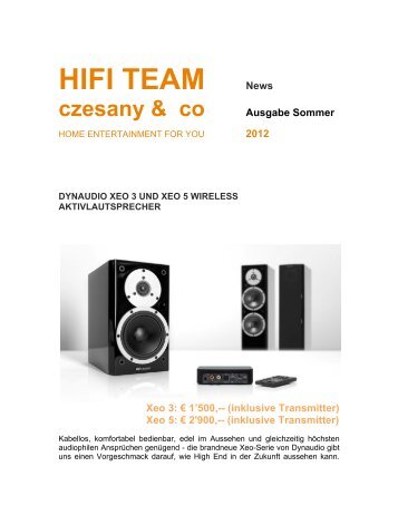 Sommernewsletter HiFi Team