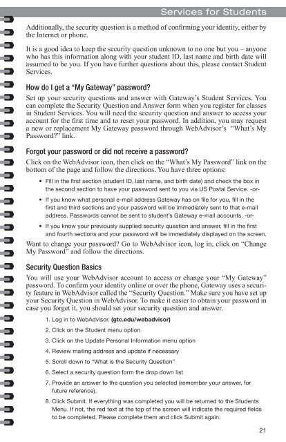 Student Handbook - Gateway Technical College