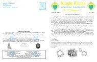 July 2012 Newsletter - Highland Knights of Columbus