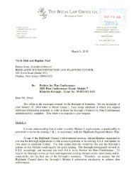 Letter from John Miller, Esq., Buzak Law Group, LLC - New Jersey ...