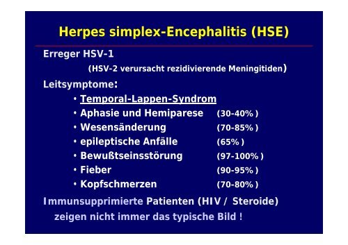 Hirndruck - entzÃ¼ndliche Ursachen