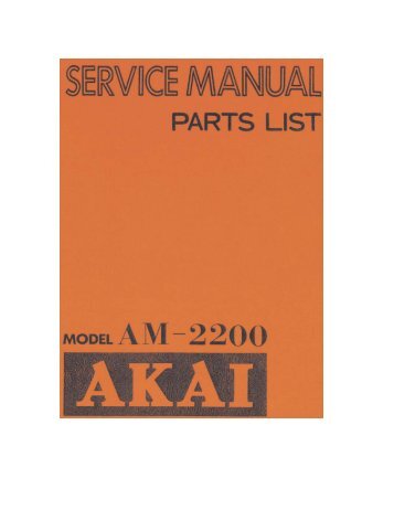 Click here to download the service manual in PDF format
