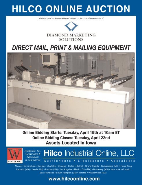 HILCO ONLINE AUCTION - Hilco Industrial