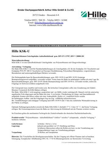 0401-CE Datenblatt-HilleKSK-U.pdf - Emder Dachpappenfabrik