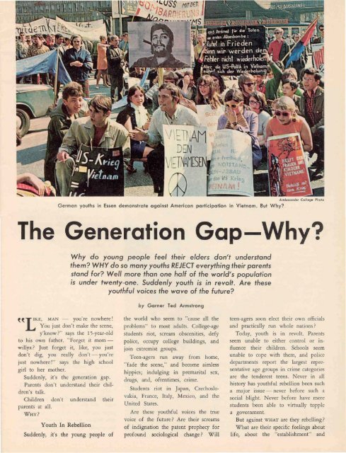 The Generation Gap-WHY? - Herbert W. Armstrong