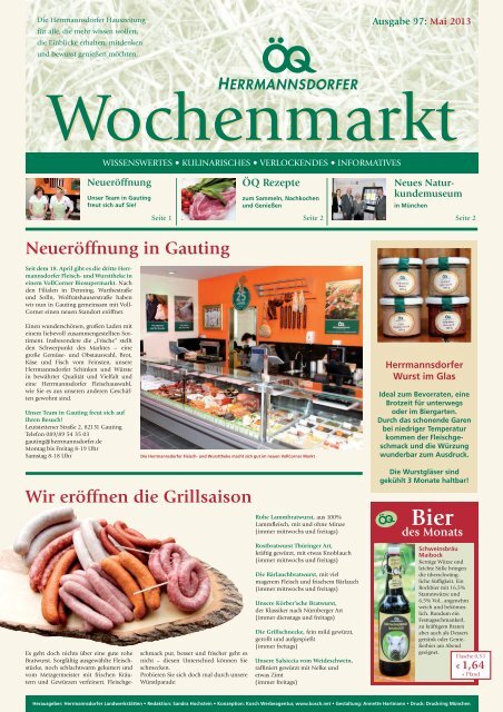 Die Hauszeitung fÃ¼r Mai 2013 - Herrmannsdorfer LandwerkstÃ¤tten