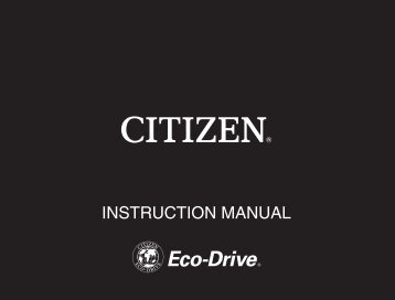 Cal.E81*/E82* - CITIZEN WATCH Global Network