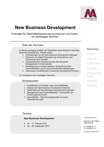 New Business Development