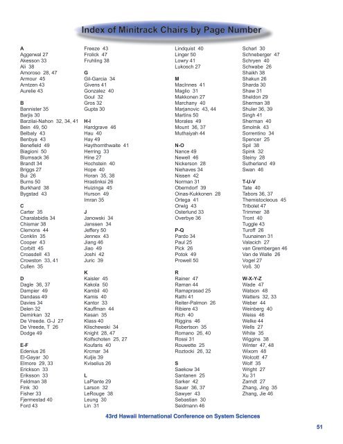 Paper Presentation Schedule - hicss