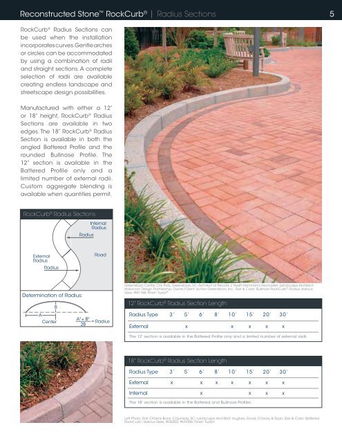 Hanover® Architectural Products | Reconstructed Stone™ RockCurb®