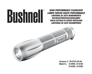 HIGH PERFORMANCE FLASHLIGHT LAMPE-TORCHE ... - Bushnell