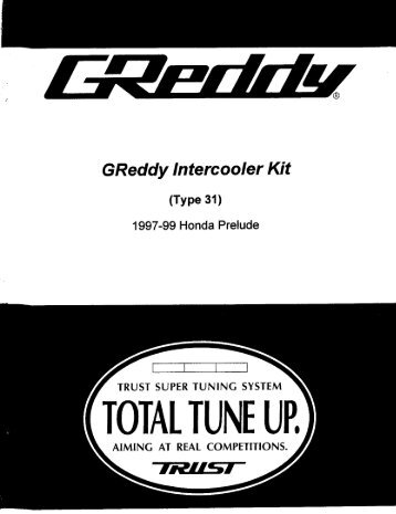 1997-01 Honda Prelude / Type31V - GReddy