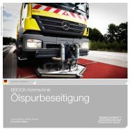 Produktbroschüre Ölspurbeseitigung - Brock Kehrtechnik GmbH