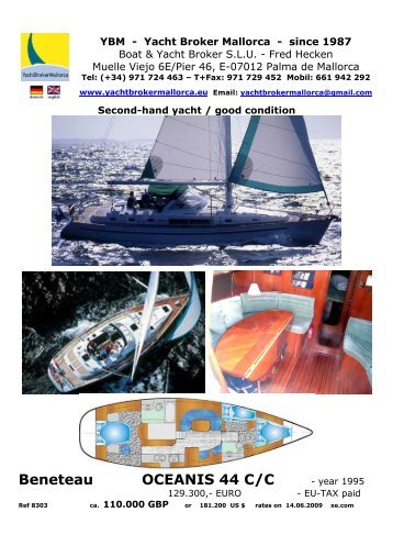 2 Beneteau OCEANIS 44CC Ref8303 - heckenweb.de